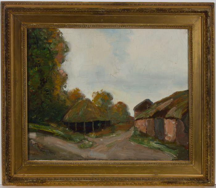 Impressionist Mid 20th Century Oil - Rural Landscape