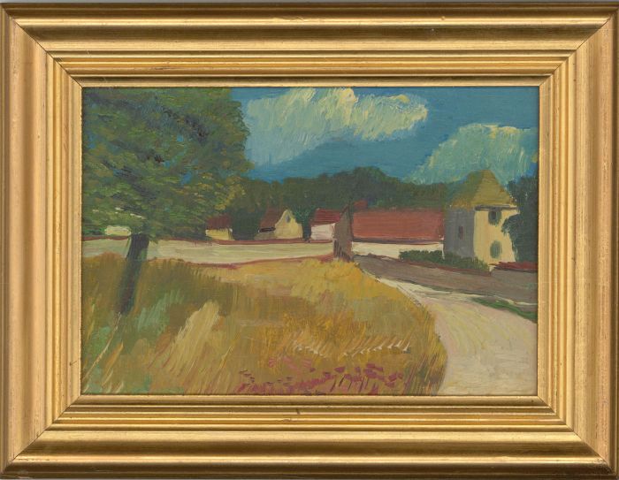 John Cherrington (1931-2015) - Framed 20th Century Oil, Farmlands