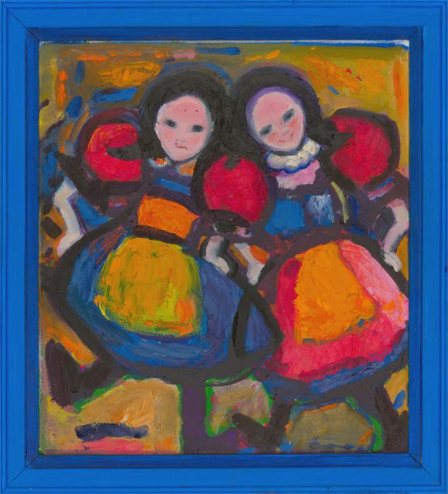 Edith Birkin (1927-2018) - 20th Century Oil, Eastern European Dolls