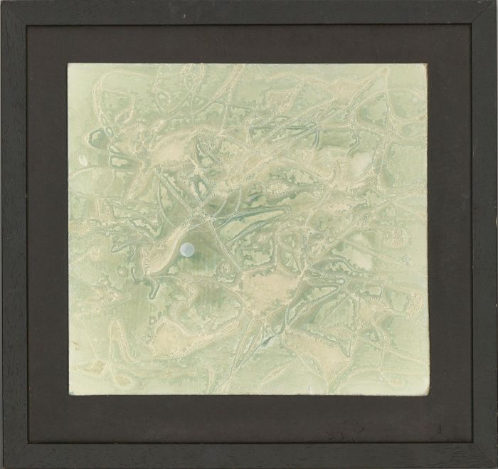 John Denis Harwood Catleugh (1920-2009) - Framed Mixed Media, Abstract in Green