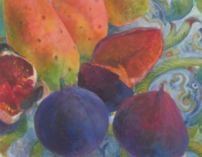 John Ivor Stewart PPPS (1936-2018) - Contemporary Oil, Vibrant Study of Fruit