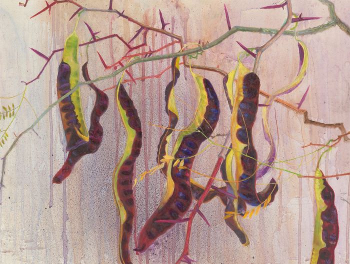 John Ivor Stewart PPPS (1936-2018) - 20th Century Acrylic, Honey Locust Study