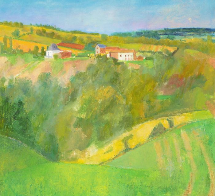 John Ivor Stewart PPPS (1936-2018) - Contemporary Oil, Summer Hills