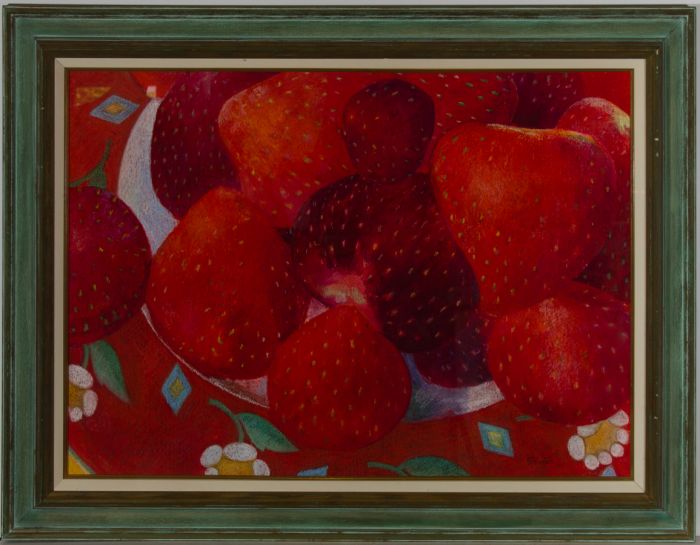 John Ivor Stewart PPPS (1936-2018) - Contemporary Pastel, Strawberries