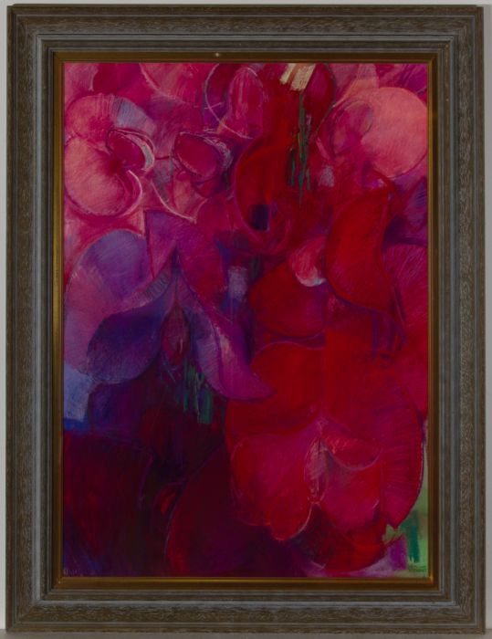 John Ivor Stewart PPPS (1936-2018) - Framed 20th Century Pastel, Pois de Senteur