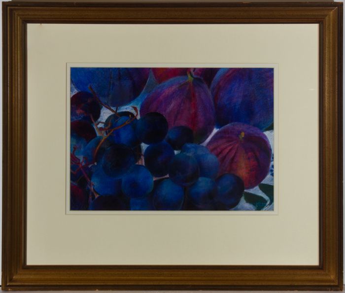 John Ivor Stewart PPPS (1936-2018) - Contemporary Pastel, Figs & Grapes I