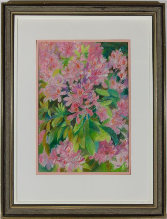 John Ivor Stewart PPPS (1936-2018) - 20th Century Pastel, Pink Spring Flowers