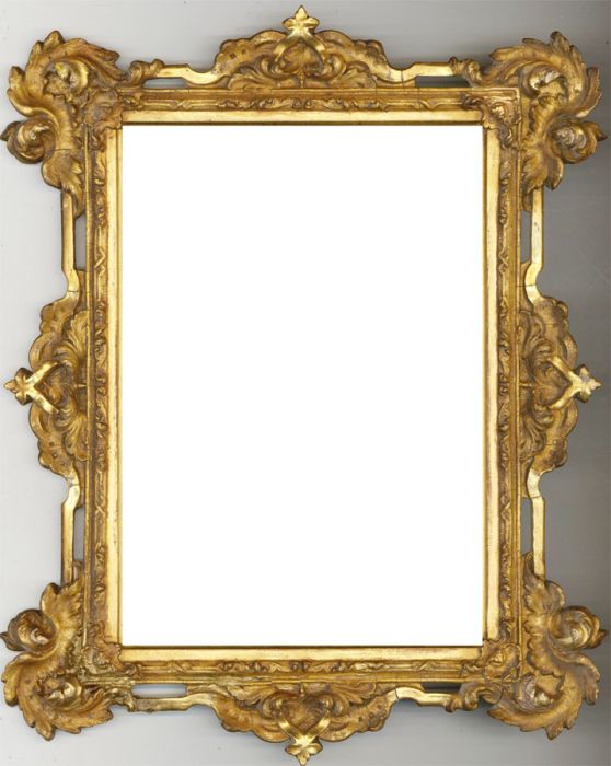 Late 19th Century Picture Frame - Ornate Picture Frame with Leaf Moulding