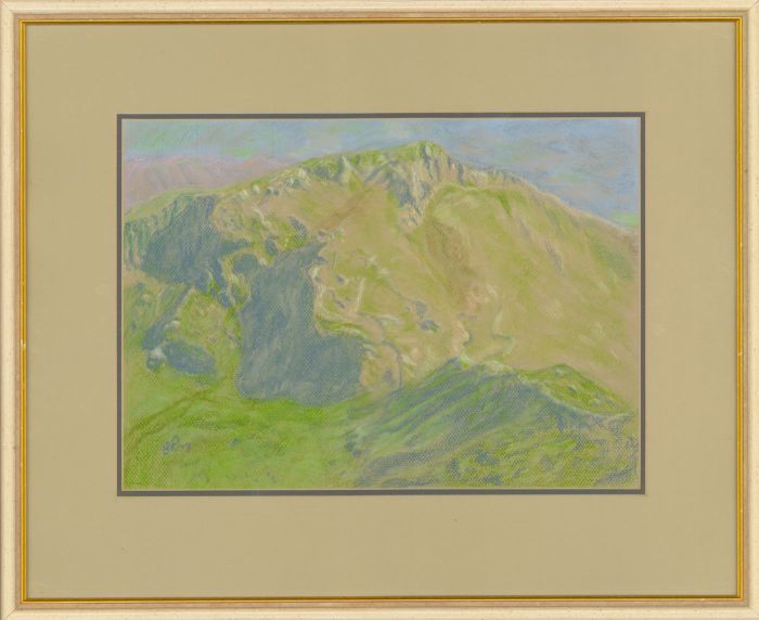 Barbara P. Morgan - Signed & Framed 20th Century Pastel, Summit of Snowdon