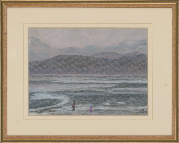 Barbara P. Morgan - Framed 20th Century Pastel, Low Tide Llandudno