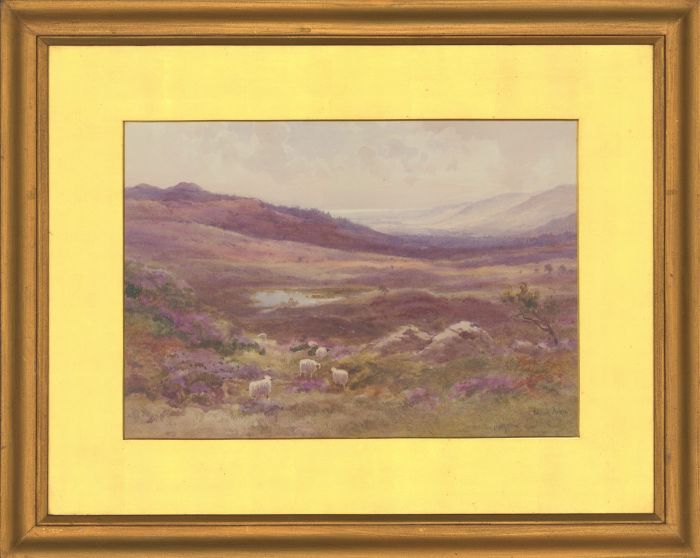 Edward Tucker Jnr (1847-1910) - Late 19th Century Watercolour, A Moorland Scene