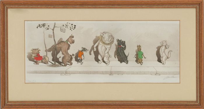 After Boris O'Klein (1893-1985) - Mid 20th Century Etching, L’Etourdie