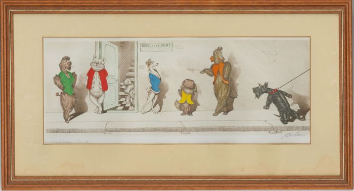 After Boris O'Klein (1893-1985) - Mid 20th Century Etching, Tu Viens Beau Blond