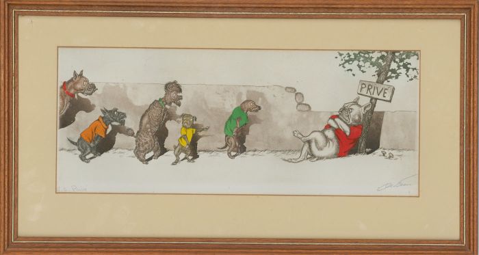 After Boris O'Klein (1893-1985) - Mid 20th Century Etching, W.C. Prive