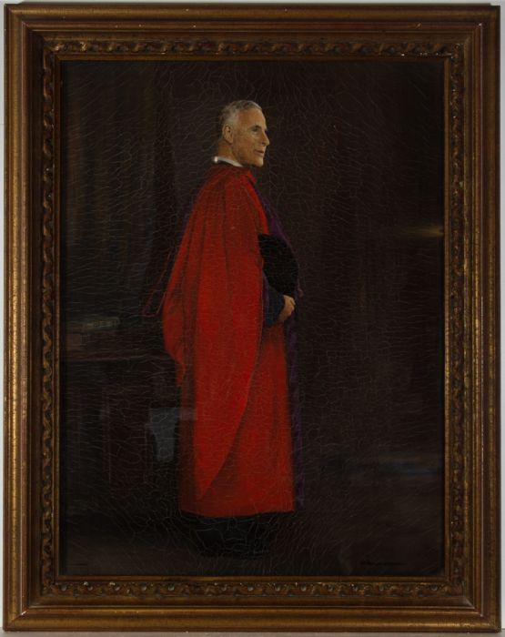 Framed Early 20th Century Oil - Portrait of a Gentleman in Academic Dress