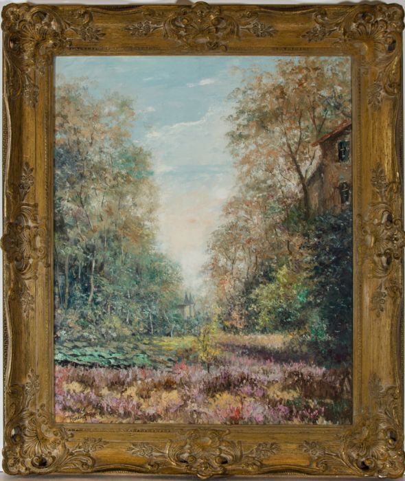 P. Moberg - Signed & Framed 20th Century Oil, Bavarian Landscape