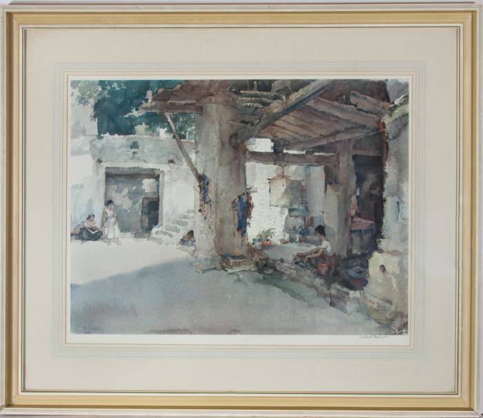 William Russell Flint (1880-1969) - Signed Digital Print, St Martin d'Ardeche