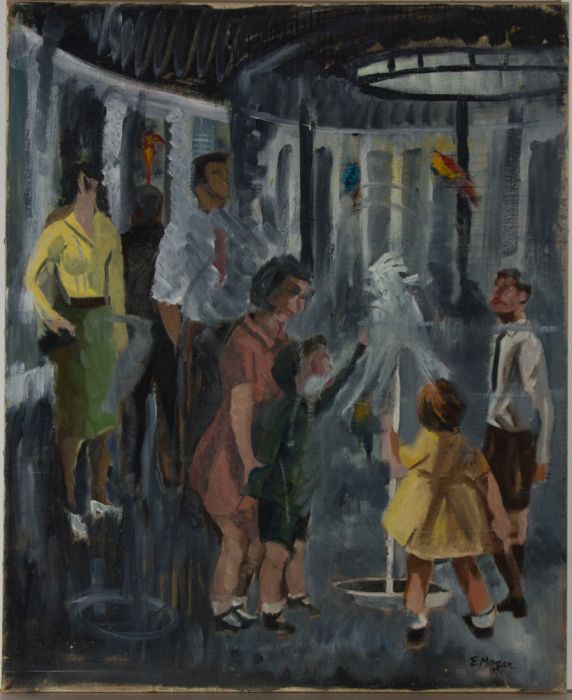 Edward Morgan (1933-2009) - Signed 20th Century Oil, The Aviary