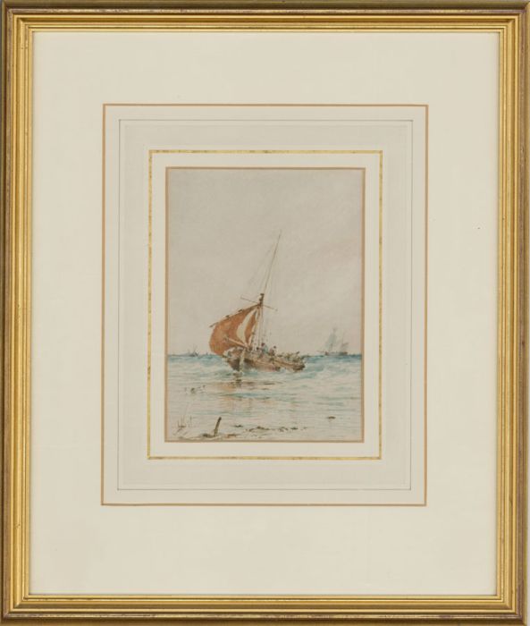 Albert Markes (1865-1901) - Framed Late 19th Century Watercolour, Sailing Boats
