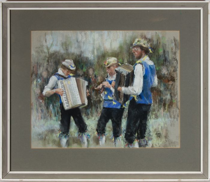Dennis Frost PS (1925-1982) - Framed Mid 20th Century Pastel, The Martlets