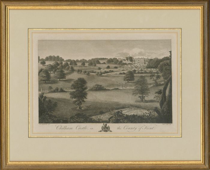 After Samuel Rastall - Framed 19th Century Engraving, Chilham Castle, Kent