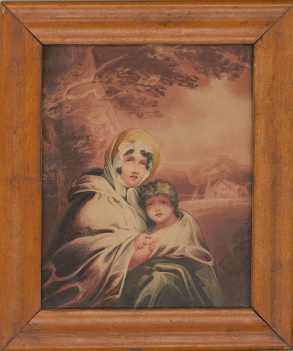 Attrib. Sylvester Harding (1745-1809) - 19th Century Watercolour, Mother & Child