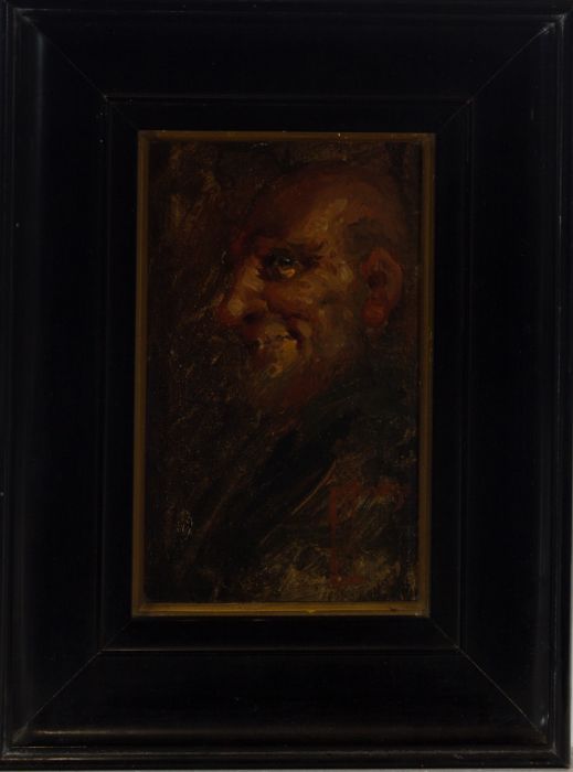 P. Mendoza - Signed & Framed Late 19th Century Oil, Portrait of an Old Man