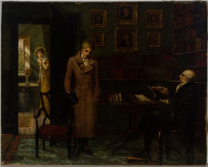 Charles William Pittard - Late 19th Century Oil, Victorian Interior Scene