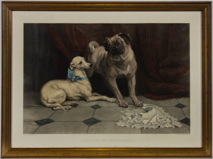 R. Josey After P. Macquoid - 1885 Mezzotint, Othello and Desdemona