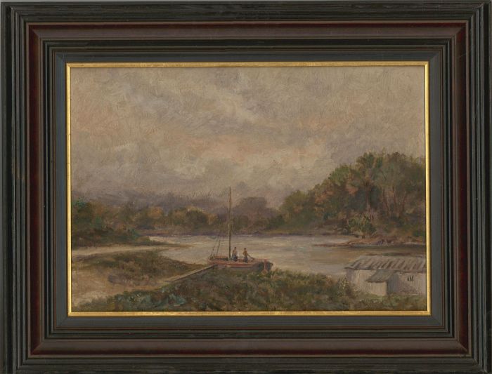 Attrib. John Falconar Slater (1857-1937) - Fine Framed Oil, Lake View