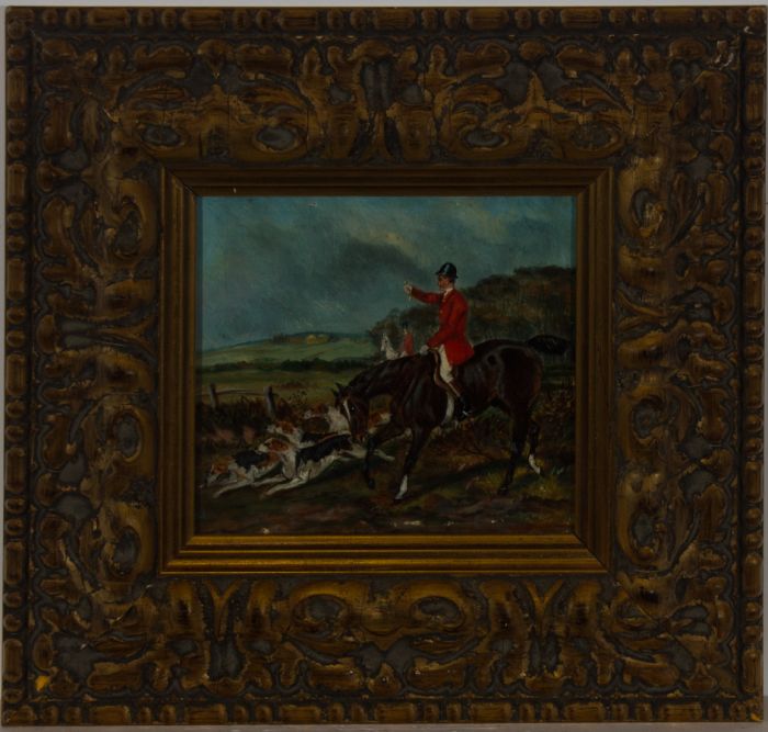 Framed Early 20th Century Oil - The Hunt