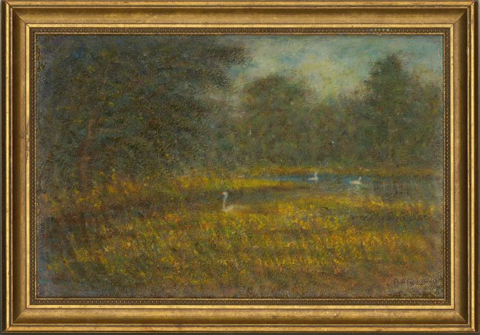 Henry E. Foster (1921-2010) - Signed & Framed 1980 Oil, The Broad Waters