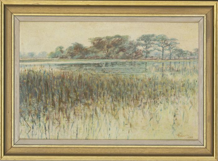 Henry E. Foster (1921-2010) - Signed & Framed 1969 Oil, The Broad Waters