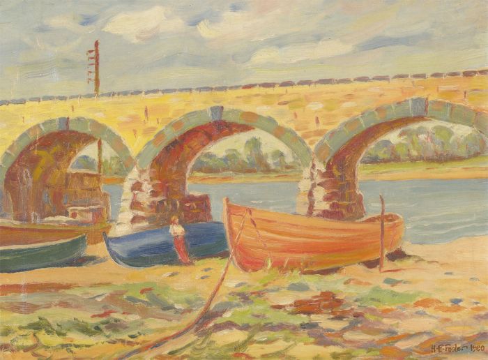 Henry E. Foster (1921-2010) - 1980 Oil, St George's Quay, Lancaster