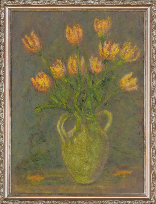 Henry E. Foster (1921-2010) - 1970 Oil, Rembrandt Tulips