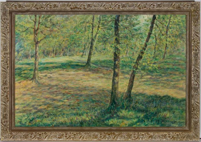 Henry E. Foster (1921-2010) - 1972 Acrylic, Pitcheroak Wood in Spring