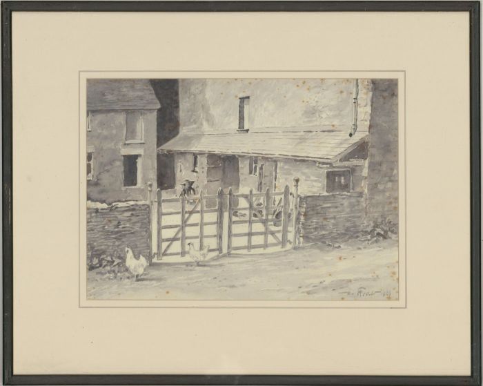 Henry E. Foster (1921-2010) - 1969 Watercolour, Beatrix Potter's Homestead