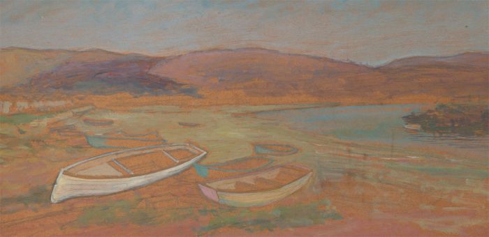 Henry E. Foster (1921-2010) - Mid 20th Century Gouache, Ullapool, Scotland