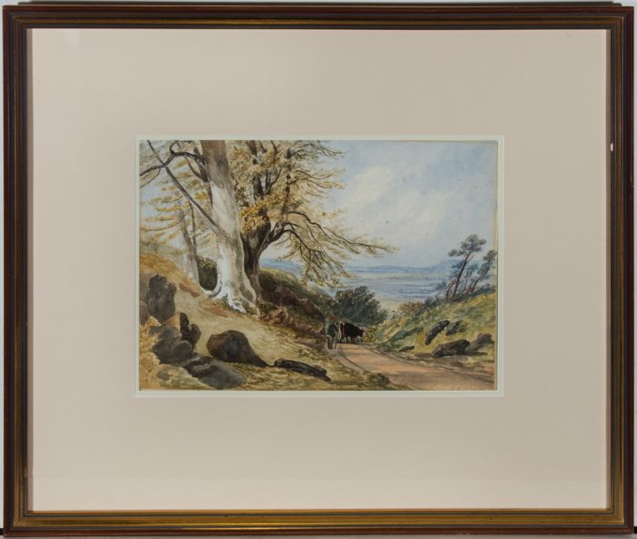 Framed Late 19th Century Watercolour - To the Sea