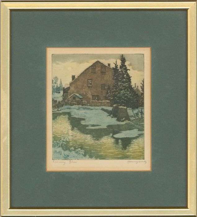 Nicholas Hornyansky (1896-1965) - Framed Etching, Evening Glow