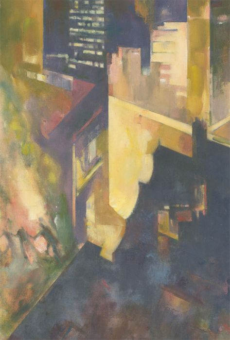James McLernon (1935-2012) - 20th Century Acrylic, City Night View