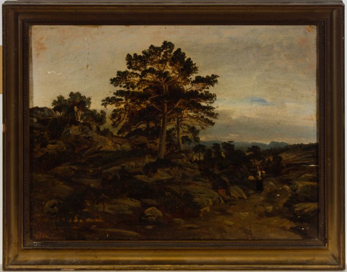 Framed Late 19th Century Oil - Chestnut Tree 