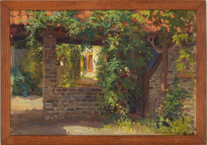 Jos Lussenburg (1889-1975) - 20th Century Oil, Summer Patio