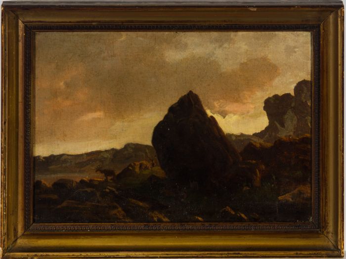Framed Late 19th Century Oil - Norwegian Elk