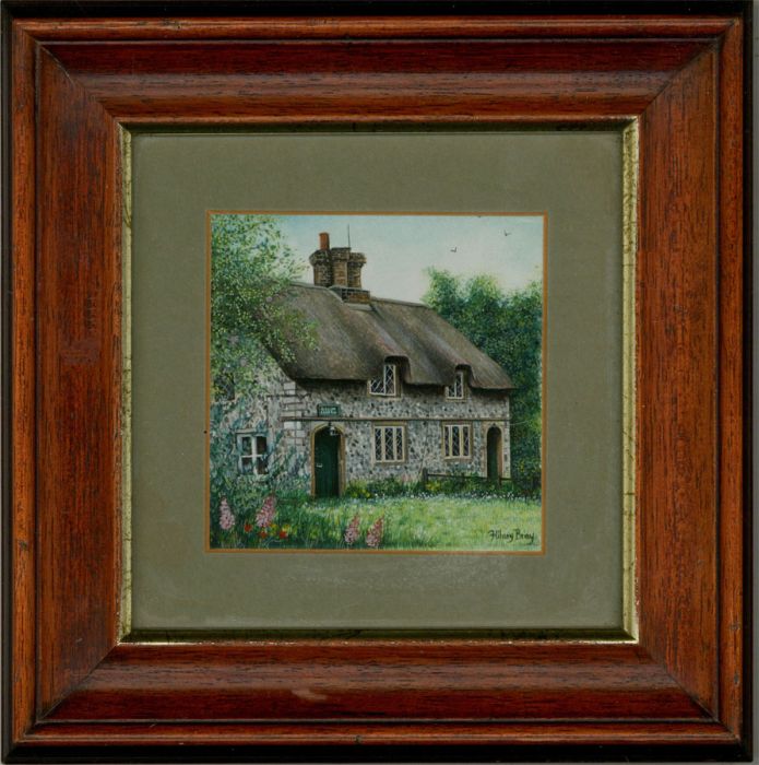 Hilary Bray - Signed 20th Century Gouache, The Village Cottage