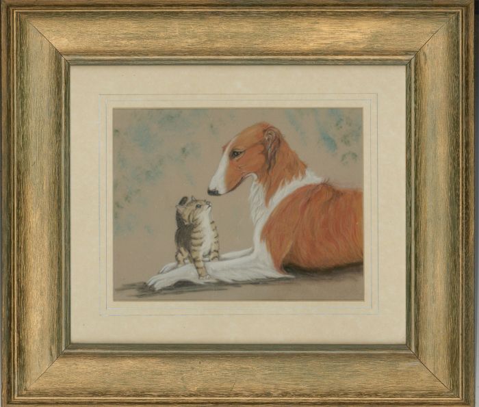 A.E. Hill - Framed 2006 Pastel, Dignity & Impudence