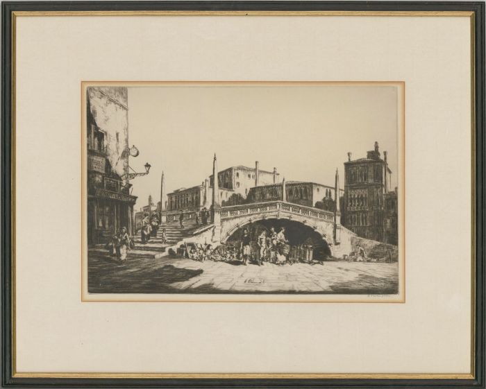Sidney Tushingham ARE (1884-1968) - Early 20th Century Etching, San Leonardo