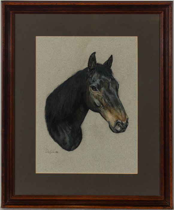 Don Gunn - 1993 Pastel, Black Horse