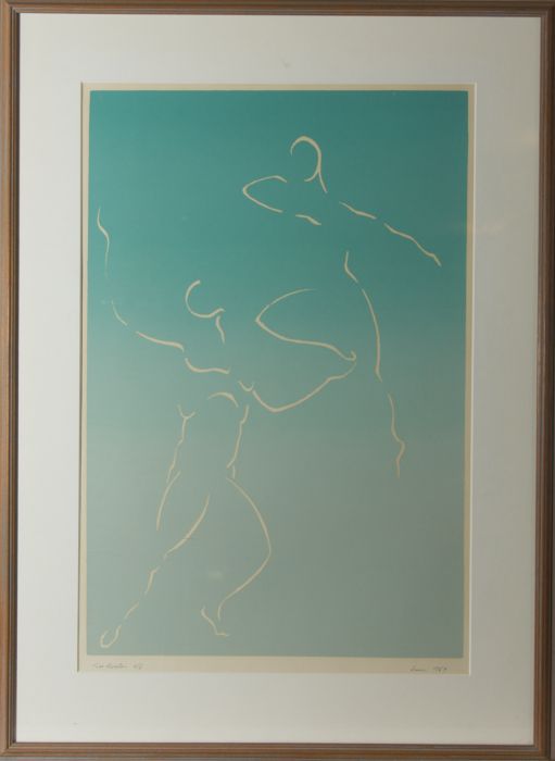 Max Barton - 1989 Silkscreen, Dancing