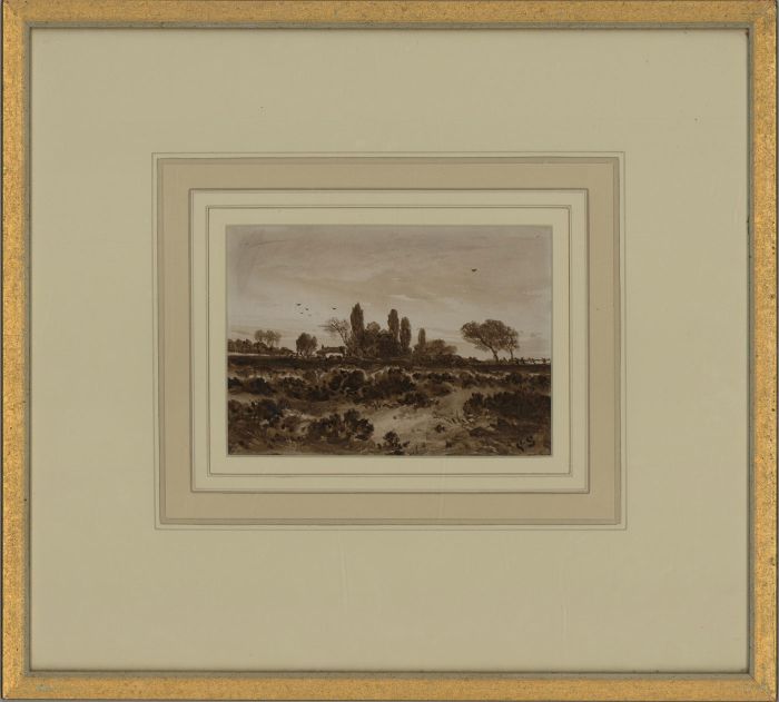 Attrib. George Sheffield (1839-1892) - Mid 19th C. Watercolour, Gloomy Landscape